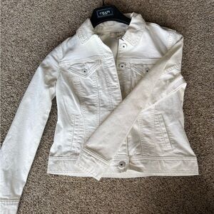 Women's Cream Denim Jacket